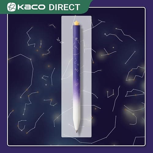 Kaco FIRST Gel Ink Pens, Pack of 2 Pieces Cute Heart Pen Set with Extra 4 Black Refills Holiday Gifts (2 Purple) thumbnail 7