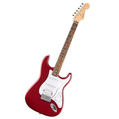 Fender Squier Debut Stratocaster HSS Beginner Electric Guitar, Dakota Red | Starter electric guitar for kids and adults, HSS pickups, 2-year warranty, free lessons included, satin finish - Image 1