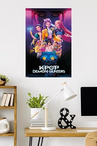 Netflix KPop Demon Hunters (2025) - Group Wall Poster, 34L" x 22.4W", Unframed Version thumbnail 2