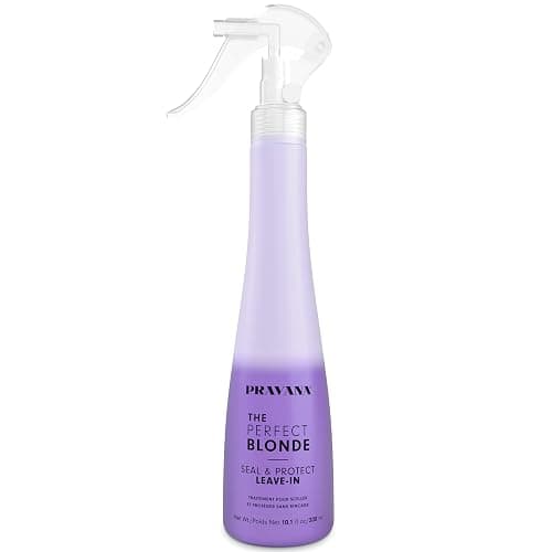 Pravana The Perfect Blonde Seal & Protect Leave-In Conditioner Spray Treatment Detangler | Neutralizes Brassy, Yellow Tones | For Color Treated Hair | Chromasilk Enhances Shine & Protection | Vegan - Image 1