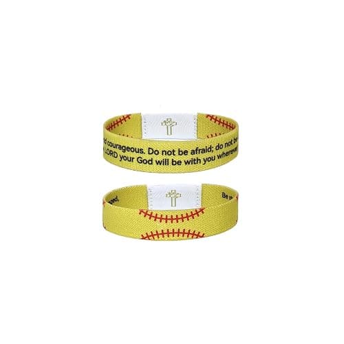 Flvkev Baseball Softball Football Soccer Volleyball Gifts Bible Verse Christian Scripture Bracelets Catholic Inspirational Religious Faith Gift - Image 1