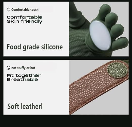 Aocesk ZoserX - Bionic Heated Massager, Portable Shiatsu Neck and Back Massager, Electric Deep Tissue 4D Kneading Massage, Simulated Human Hand Design for Pain Relief and Muscle Relax (Green) thumbnail 4
