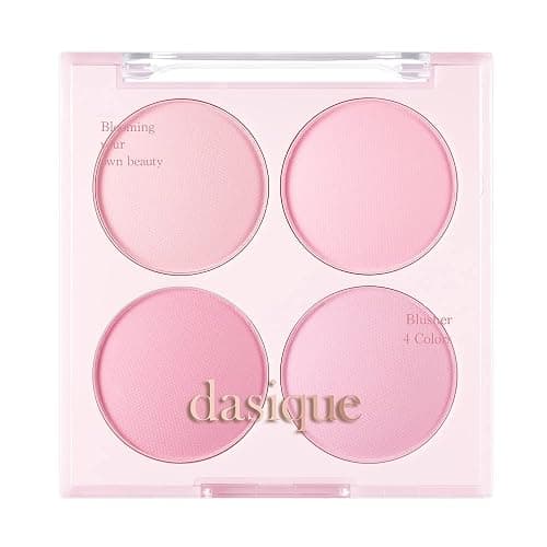 Dasique Blending Mood Cheek #08 Blueberry Sorbet | 4 Blendable Shades in Lightweight Smooth Powder | Vegan | Blush - Image 1