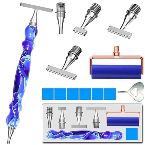 LEIYULY 13PCS Diamond Art Pen, with 1,3,6,9 Stainless Steel Nibs, Ergonomic Diamond Art Pen, 5D Diamond Painting Pens Tools, for Both Beginners and Experienced Diamond Artists - Image 1