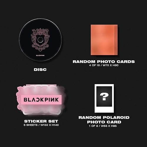 Kill This Love [ BLACK Ver. ] - BLACKPINK 2nd Mini Album CD + Photobook + Photo Zine + Lyrics Book + Photocards + Polaroid Photocard + Sticker Set + On Pack Poster + F.G(new) thumbnail 5