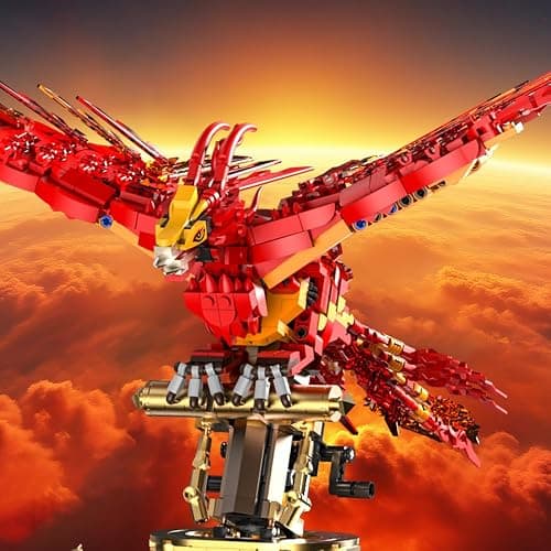 APAWR 938 Pieces Phoenix Building Set, Magic Potter Phoenix Collection Model for Adults,Ideas HP Building Toy thumbnail 9