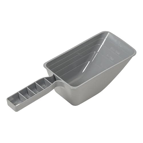 Amazon Basics Airtight Pet Food Storage Container with Scoop, BPA Free, Removable Wheels, 69 QT, Gray thumbnail 10