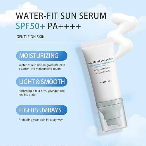 𝐶𝑒𝑛𝑡𝑒𝑙𝑙á Sunscreen SPF 50, Face Sun Screen Long-Lasting, Cen-tella Madagascar Sunscreen, Korean Skincare (Blue 2) - Blue 2 thumbnail 2