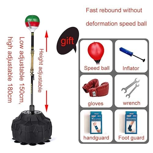 Boxing Bag Cobra Bag Fitness Reflex Bag Height Adjustable Punching Ball Punching Bag Free Standing Fast Rebound Without Deformation Speed Ball Perfect Spree Punching Bags thumbnail 3