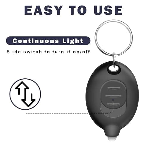 Daemson Mini LED Keychain Flashlight, Ultra Bright Tiny Flashlight, Small Keychain Flashlight White Light, Micro Pocket Key Ring LED Flashlight for Emergency Lighting - Multicolor Shell (8PCS) thumbnail 7