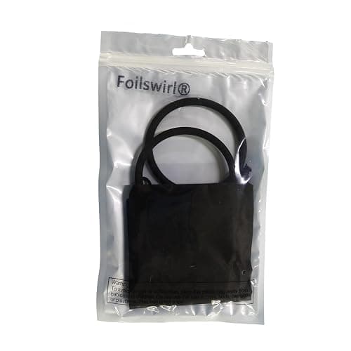 Foilswirl Silicone Patella Knee Band for Basketball Patella Tendon Support Knee Pain Running Tendon Brace Support Strap(2,Black,M) thumbnail 7