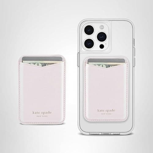 kate spade new york Magnetic Wallet/Card Holder - Compatible with MagSafe Phones and Cases - Pale Dogwood thumbnail 8