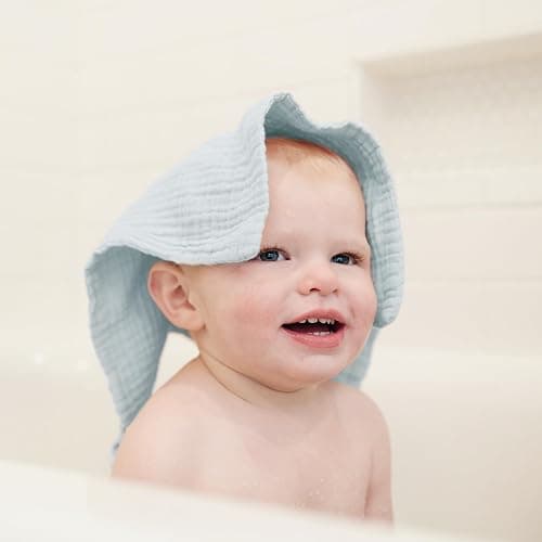 Konssy Baby Muslin Washcloths 7-Pack, 100% Cotton Baby Bath Washcloths, Soft & Absorbent Wash Cloths and Burp Cloths for Newborn Kids Girls & Boys, 11x11 inches thumbnail 6