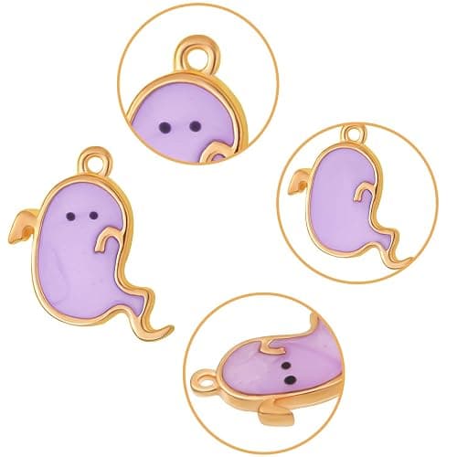 Halloween DIY Charms Halloween Alloy Pendants Pumpkin Ghost Wizard Hat Jewelry Making Charms for DIY Jewelry Necklace Bracelet Accessories thumbnail 3