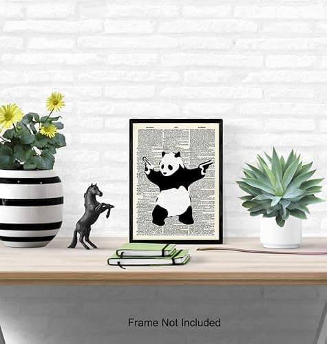 Banksy shooting panda unframed poster thumbnail 4