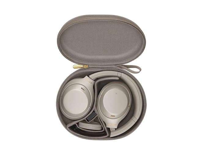 Sony WH-1000XM4 Noise Cancelling Wireless Headphones - 30hr Battery Life - Over Ear Style - Optimised for Alexa and Google Assistant - Built-in mic for Calls - Silver International Version - Silver/Gold thumbnail 10