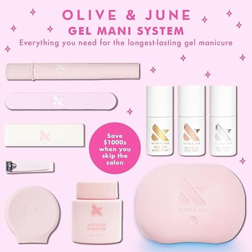 Olive & June Gel Polish Base Coat | UV LED Nail Lamp Needed | Long Lasting Formula | Up to 21 Days of Wear | No Damage Removal | Salon-Quality Manicure Pedicure at Home |Vegan HEMA-Free Cruelty-Free thumbnail 9