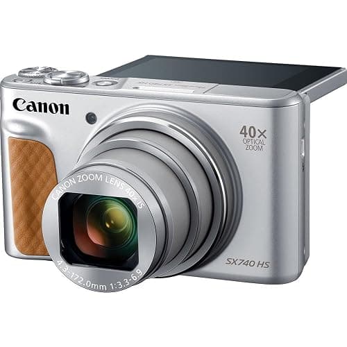 Canon PowerShot SX740 HS Digital Camera (Silver) – 20.3MP, 40x Optical Zoom, 4K UHD Video, Wi-Fi & Bluetooth, Compact Travel Point & Shoot (2956C001) + Bag + 64GB Memory Card thumbnail 6