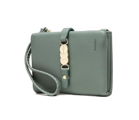 AOXONEL Womens Wallets Small Bifold Wristlet,Ladies Wallets for Card Coin,Change Purse with Wrist Strap | Small, Bifold, Wristlet, Card Coin, with Wrist Strap thumbnail 4