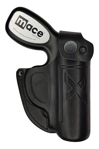 VlaMiTex B21 Leather Holster Fits Mace Pepper Spray Gun Black - Image 1