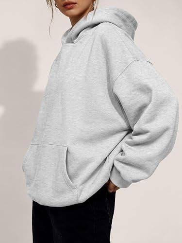 Trendy Queen Women Oversized Hoodies Fall Outfits | Gentle Skin Feel, Aesthetic Drop Shoulder, Large Kangaroo Pocket, Seamless Daily Outfit Match thumbnail 3