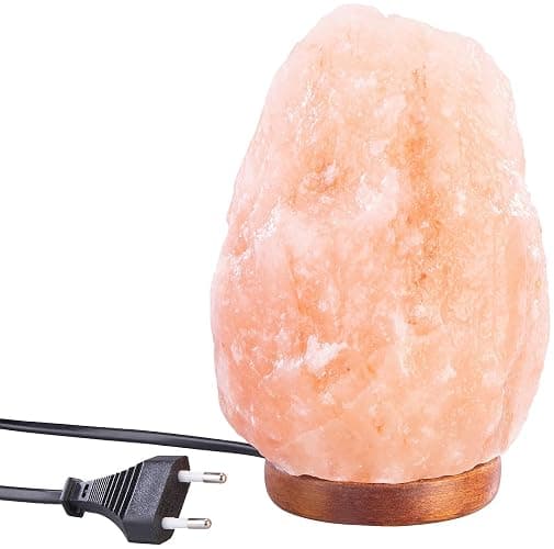 Lunartec Salzkristall Lampen LED: Salzkristall-Lampe mit Dimmer, 2-3 kg, 2X E14-Leuchtmittel, rosa (Kristallsalzlampen, Salzlampe E14 dimmbar) thumbnail 8