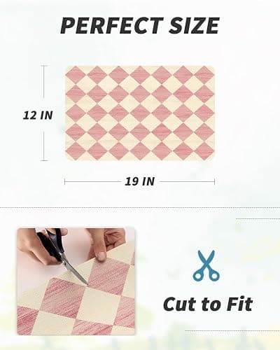 AMOAMI Coffee Mat Hide Stain Rubber Backed Absorbent Dish Drying Mat for Kitchen Counter - Fits Under Coffee Maker or Machine - PINK 12X19 thumbnail 2