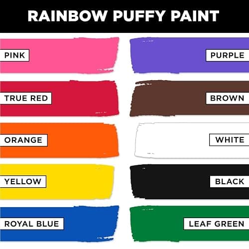 Tulip Puff Paint 20-Color Party Pack, Multi-Surface, Premium Quality, Nontoxic & Waterproof Craft Paint, Permanent on Fabric, Rainbow thumbnail 7