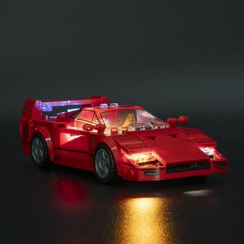 LBASE Wireless LED Light Kit for Lego Speed Champions - Car Building Blocks Lighting Set with Transparent Display Box, 1 Set + 1 Box of Random Lights (Model Not Included) thumbnail 9