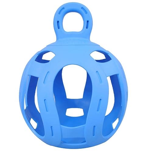 Horsemen's Pride Jolly Hay Ball Stall Toy for Horses, Blue, 8" thumbnail 4