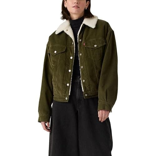 Levi's Womens 90s Sherpa Trucker Jacket (Standard and Plus) - Image 1