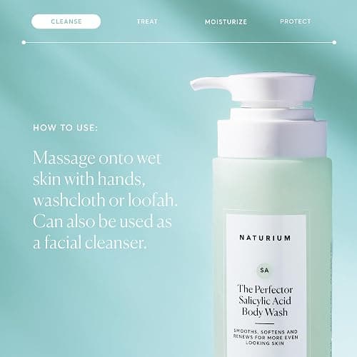 Naturium The Perfector Salicylic Acid Body Wash, Gentle & Smoothing Cleanser, 16.9 oz thumbnail 5