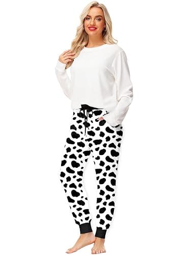 Deerose Women Christmas Pajama Pants Elastic Waist Xmas PJ Pants with Pockets thumbnail 4