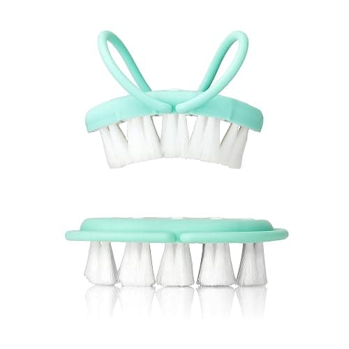 Frida Baby Head-Hugging Hairbrush and Comb Set: Flexi-Brush Countors to Head, Soft Bristled Brush, for Newborns and Up, Hair Brush + Comb + Storage Case thumbnail 3