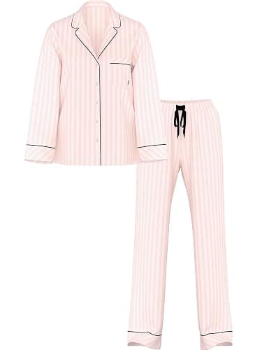 Victoria's Secret Flannel Pajama Set, Long Sleeve Button Down Shirt & Pants, Sleepwear for Women (XS-XXL) thumbnail 3