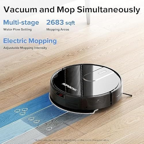 ROPVACNIC Robot Vacuum Cleaner Robot Vacuum and Mop Combo with 5200Pa Suction, Personalized Cleaning Adjustments, Self-Charging Robotic Vacuum Cleaner, Advanced Obstacle Avoidance thumbnail 2