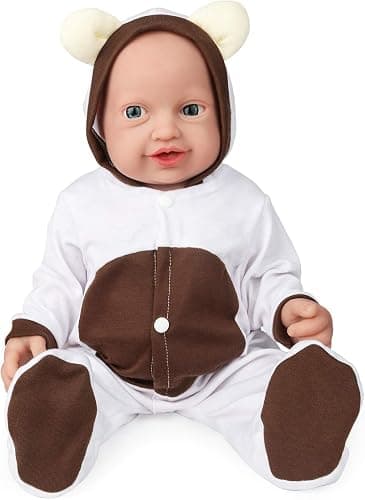 Vollence 23 inch Full Silicone Baby Dolls - Realistic, Not Vinyl, Cute Reborn Dolls - Lifelike Baby Child Gifts - Girl - Image 1