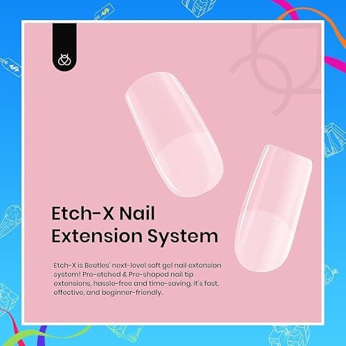 Beetles Short Square Gel Nail Tips 12 Sizes 288 PCS Half Matte Full Cover False Nails Clear Acrylic Nails Glue on Nails for Girls Women DIY Nail Extension thumbnail 5