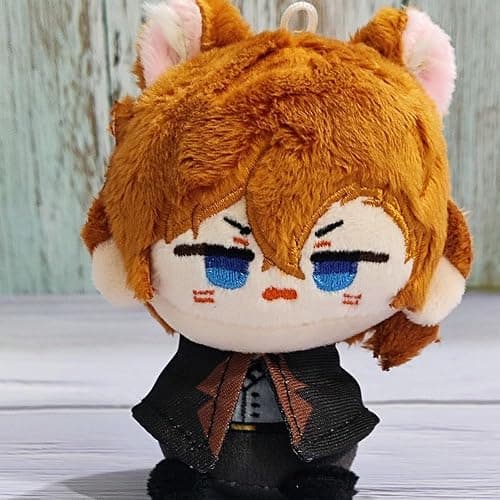 QAHEART Nakahara Chuuya Anime Figure Pillow Figure Dazai Osamu/Ranpo Edogawa Soft Figure Pillow Cute Stuffed Cartoon Peripheral Anime Figure 12CM thumbnail 2