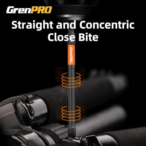 GRENPRO Allen Wrench Drill Bit Set 22pcs Hex Bit Set，Impact Driver Bit Set，Screwdriver Bit Set，Allen Wrenches Sets，Allen Socket Set，4" Long Metric&SAE 1/4" Hex Shank Magnetic Allen Key Drill Bits Sets thumbnail 6