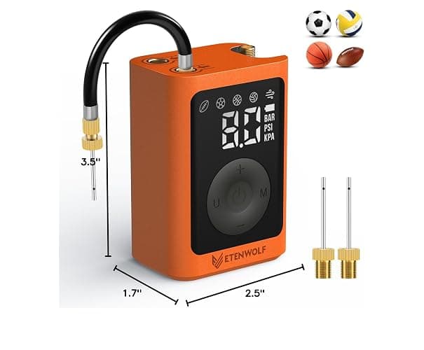ETENWOLF P300 Plus Ball Pump, Electric Basketball Pump Inflation and Deflation, with 3200 mAh Rechargeable Battery, Air Pump for All Sports Balls thumbnail 9