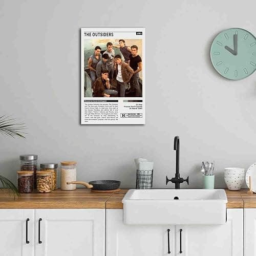 ZHANGLIUEN The Outsiders Poster Vintage Movie Poster Home Canvas Wall Art Decoration Gift for Office, Living Room, Dormitory, Boy's room, Bedroom 12x18inch(30x45cm) Unframed thumbnail 5