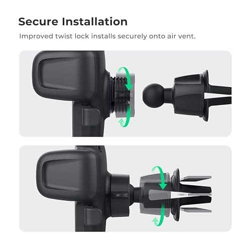 iOttie Easy One Touch Signature Air Vent & Flush Mount Combo - Universal Car Mount Phone Holder for iPhone, Google, Samsung, Moto, LG, and all other Smartphones thumbnail 3