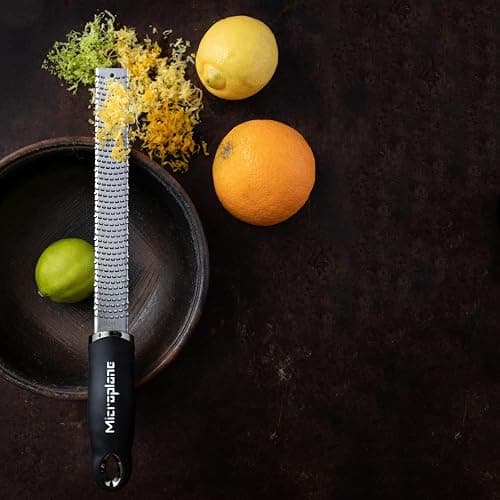 Microplane Premium Classic Series Zester 18/8, Black - Lemon Zester & Cheese Grater & Vegetable Grater - Citrus, Parmesan Cheese, Garlic, Ginger, Nutmeg, Chocolate - Stainless Steel Grater - Black thumbnail 7