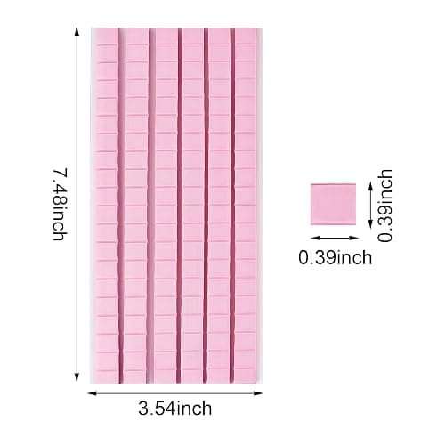 Feosky Adhesive Poster Sticky Tack Putty, Reusable and Removable Adhesive Putty, 120PCS, Mounting Putty for displaying Wall Paintings, Museum Art Photography, Picture, Crafts (Pink, Pack of 1) thumbnail 2