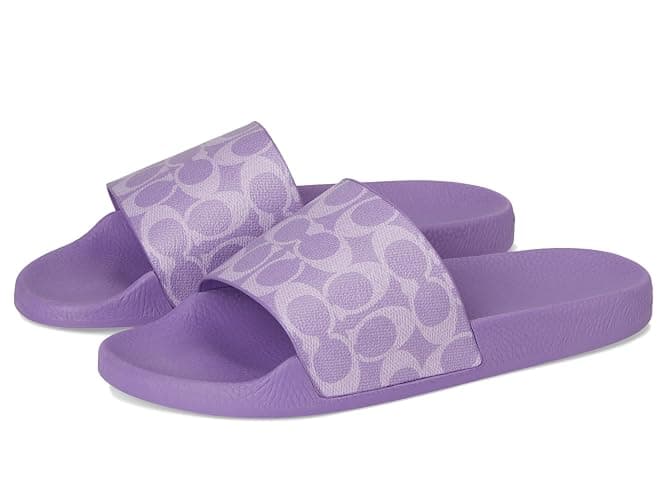 Coach Women's Udele Sport Slide Flat Sandal - 5 - Iris - Image 1
