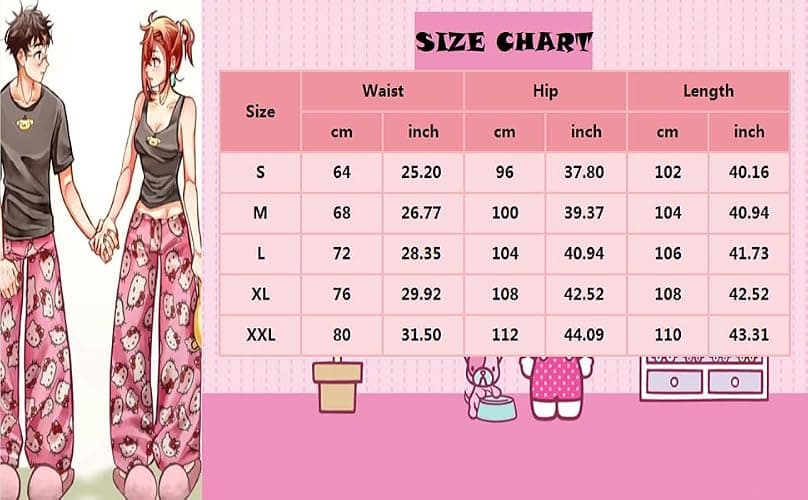 Pyjamahose Damen Lang, Pyjama Hose Damen Flanell Schlafanzughose Flauschig Schlafanzug Hosen Y2K Cartoon Kuschelhose Zuhause Schlafhose Herbst Winter Bequeme Schlafanzughosen für Teenager Mädchen thumbnail 4