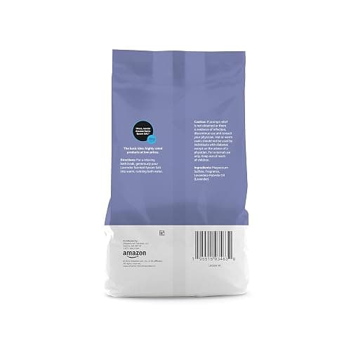 Amazon Basics Epsom Salt Soaking Aid, Lavender Scented, 3 Pound, 1-Pack (Previously Solimo) thumbnail 3
