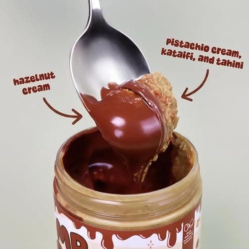 Mr Coco Dubai Cup Pistachio Cream Spread with Tahini, Crunchy Kataifi, Classic Hazelnut Matcha Flavors, 8 oz (Hazelnut) thumbnail 2