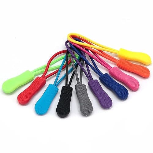 Fbshicung 20Pcs Nylon Zippers Replacement Zipper Pulls Cord Extender for Backpacks, Jackets, Luggage, Purses, Handbags,Tents... - Orange thumbnail 5
